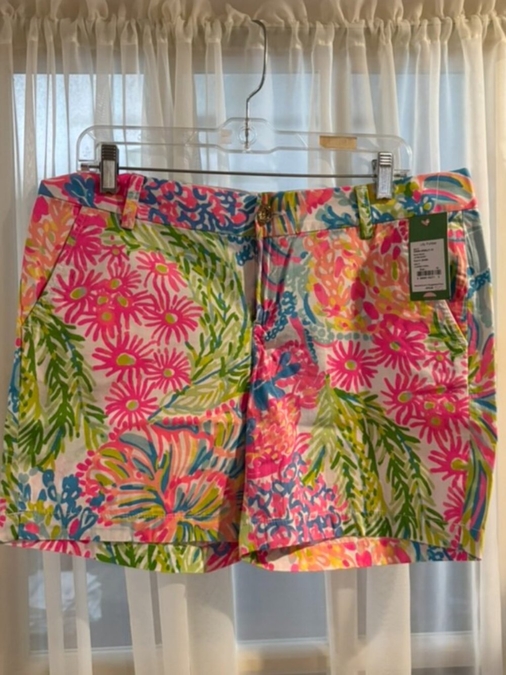 Lilly Pulitzer Jayne Short Lovers Coral Size 10